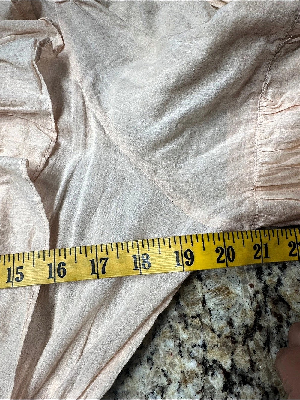 Happy Nature Ruffle Mini Dress in Peach Pink Size Small Prairie Victorian Coquet - Picture 8 of 13